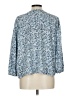 Architect 100% Rayon Blue 3/4 Sleeve Blouse Size L - photo 2