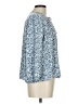 Architect 100% Rayon Blue 3/4 Sleeve Blouse Size L - photo 4