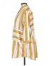 Ella 100% Polyester Stripes Yellow 3/4 Sleeve Blouse Size XL - photo 5