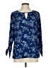 41Hawthorn 100% Polyester Blue 3/4 Sleeve Blouse Size L - photo 1