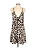 Unbranded 100% Polyester Animal Print Tan Romper Size S - photo 1