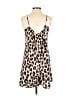 Unbranded 100% Polyester Animal Print Tan Romper Size S - photo 2