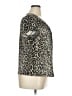 Notations Animal Print Silver Short Sleeve Blouse Size XL - photo 4
