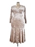 Shein Curve Metallic Silver Cocktail Dress Size 3XL - photo 1