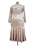 Shein Curve Metallic Silver Cocktail Dress Size 3XL - photo 2