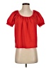 TeXTURE & THREAD Madewell Red Short Sleeve Blouse Size XS - photo 1