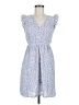 Shein 100% Polyester Paisley Blue Casual Dress Size 6 - photo 1