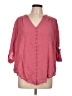 Torrid 100% Rayon Pink 3/4 Sleeve Blouse Size Lg Plus (0) - photo 1