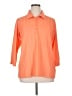 Lopez Orange 3/4 Sleeve Button-Down Shirt Size 1X - photo 1