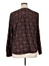 Croft & Barrow 100% Polyester Print Brown Long Sleeve Blouse Size 1X - photo 2
