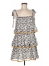 Tularosa 100% Polyester Print White Casual Dress Size M - photo 1