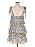 Tularosa 100% Polyester Print White Casual Dress Size M - photo 2