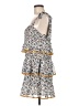 Tularosa 100% Polyester Print White Casual Dress Size M - photo 5