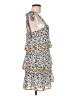 Tularosa 100% Polyester Print White Casual Dress Size M - photo 4