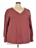 Shein Curve 100% Polyester Burgundy 3/4 Sleeve Top Size 20 Plus (4) - photo 1