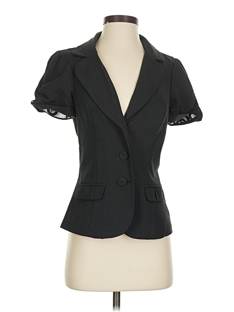 Pre-owned Maurices Short Sleeve Top Black Sweetheart Neckline Tops