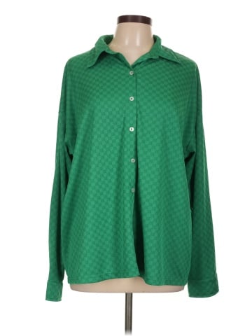 pretty garbage Long Sleeve Blouse (view 1)