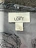 Ann Taylor LOFT 100% Polyester Gray 3/4 Sleeve Blouse Size L - photo 7