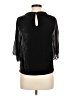Wrap Black 3/4 Sleeve Blouse Size 8 - photo 2