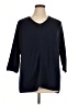 Chico's Chevron-herringbone Blue 3/4 Sleeve Top Size XL (3) - photo 1