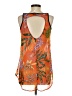 Dots 100% Polyester Orange Sleeveless Blouse Size S - photo 2