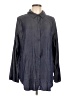 Lularoe Gray Long Sleeve Button-Down Shirt Size L - photo 1