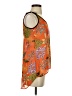 Dots 100% Polyester Orange Sleeveless Blouse Size S - photo 4
