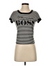 Pink Berry Stripes Silver Short Sleeve T-Shirt Size S (estimated) - photo 1