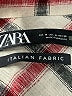Zara Plaid Ivory Long Sleeve Button-Down Shirt Size M - photo 7