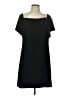 Charles Henry Solid Black Cocktail Dress Size L - photo 1