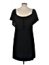 Charles Henry Solid Black Cocktail Dress Size L - photo 2