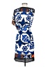Boston Proper 100% Polyester Graphic Blue Casual Dress Size 0 - photo 2