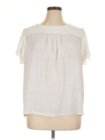 Worthington Short Sleeve Blouse (view 1)