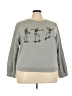 Shein Curve Graphic Gray Sweatshirt Size 3X - photo 1