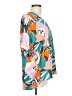 Jodifl 100% Polyester Tropical Orange Short Sleeve Blouse Size L - photo 4