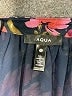 Aqua 100% Polyester Floral Burgundy Long Sleeve Blouse Size M - photo 7