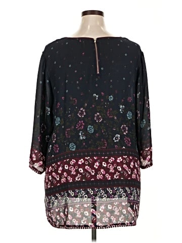 Eyeshadow 3/4 Sleeve Blouse (view 2)