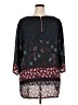 Eyeshadow 100% Polyester Black 3/4 Sleeve Blouse Size 2X - photo 2