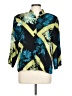 Clio 100% Rayon Tropical Green 3/4 Sleeve Blouse Size L - photo 1