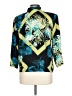 Clio 100% Rayon Tropical Green 3/4 Sleeve Blouse Size L - photo 2