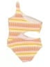 Unbranded Stripes Yellow One Piece Swimsuit Size XL - photo 2