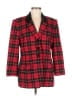 Pendleton 100% Virgin Wool Plaid Red Wool Blazer Size 10 - photo 1