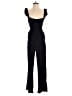 Tea & Cup 100% Polyester Solid Black Jumpsuit Size S - photo 1