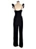 Tea & Cup 100% Polyester Solid Black Jumpsuit Size S - photo 2