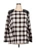 JunaRose Brown Silver Long Sleeve Blouse Size 20 - photo 1