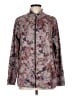 Christopher & Banks Print Purple Jacket Size L (petite) - photo 1