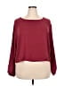 Roylamp 100% Polyester Burgundy 3/4 Sleeve Top Size 2X - photo 1