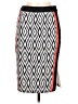 Assorted Brands 100% Polyester Graphic Black Casual Skirt Size 36 waist - photo 1