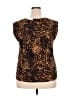 Merona 100% Polyester Brown Sleeveless Blouse Size XXL - photo 2