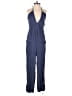 Cupshe 100% Rayon Solid Blue Jumpsuit Size XS - photo 1